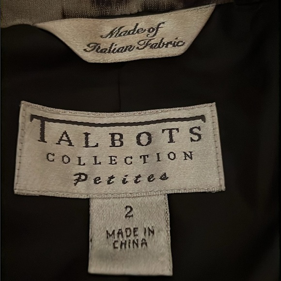 Talbots Cheetah Waterproof Rain Coat Size 2/ - Picture 6 of 7